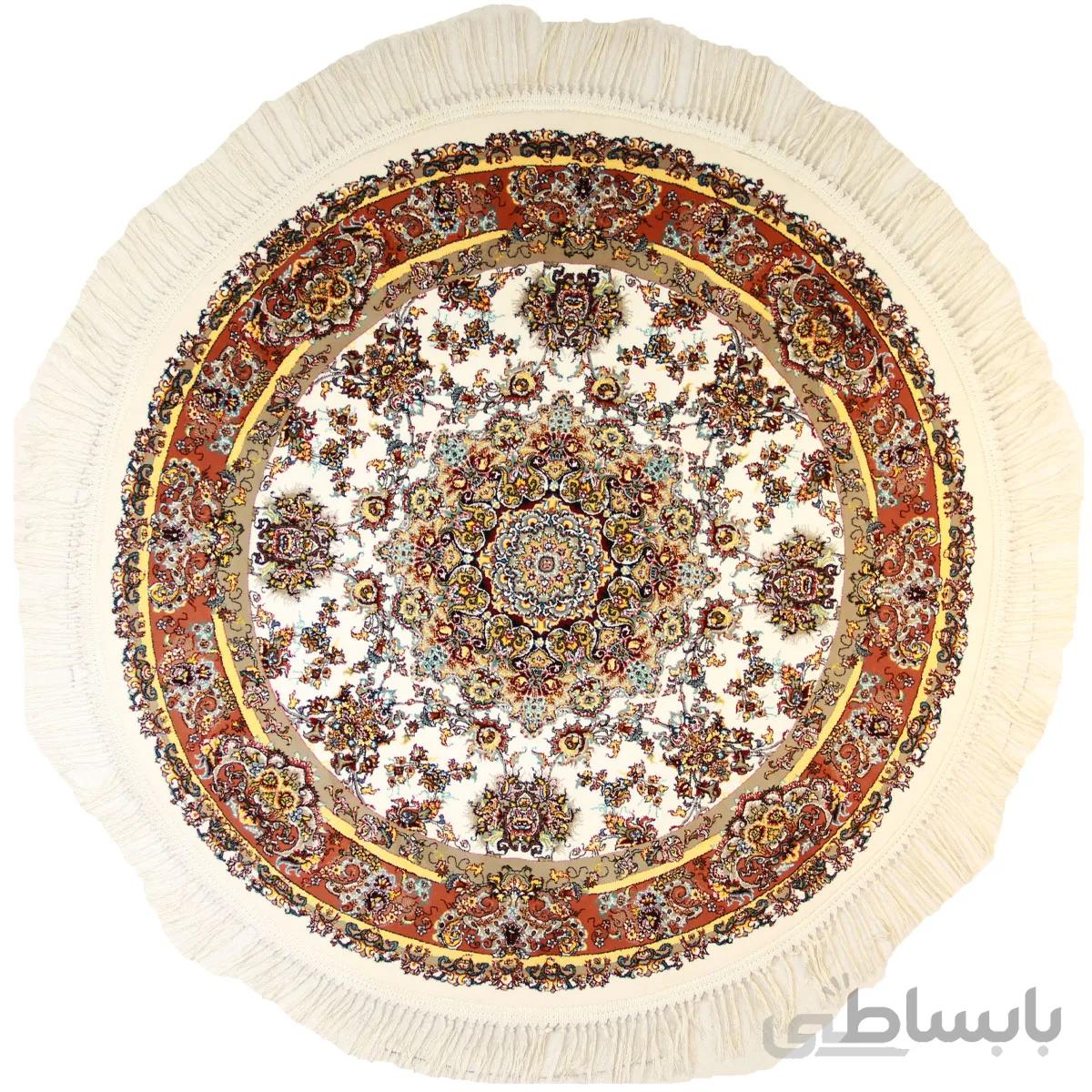 فرش گرد 1000شانه گلشن خطیبی تارا قطر یک