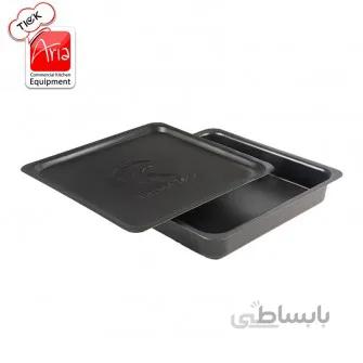 ظرف پیتزا با درب - مربعی