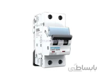 کلید مینیاتوری (mcb) دو پل / دو فاز 40 آمپر هیوندایی