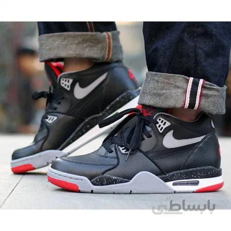 کفش اورجینال نایک ایر فلایت چرم مشکی nike air flight 89