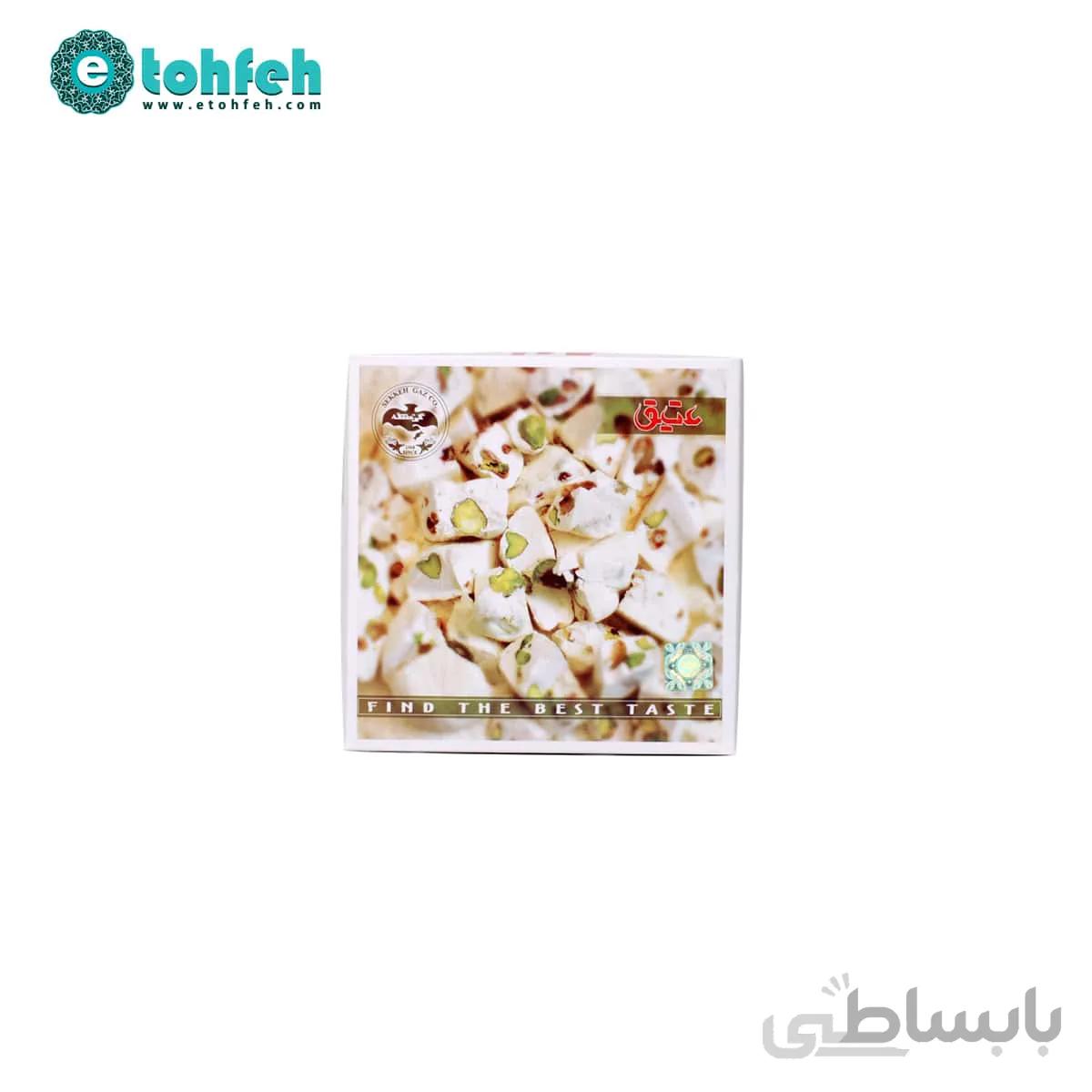 گز آردی بدون شکر ۲۵ درصد مغز پسته ۴۵۰ گرمی