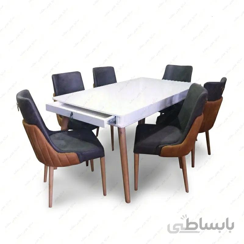 میز ناهار خوری کشو دار مدل درسا