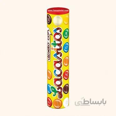 دراژه شکلاتی تیوبی بدون گلوتن 20 گرمی لاکازا