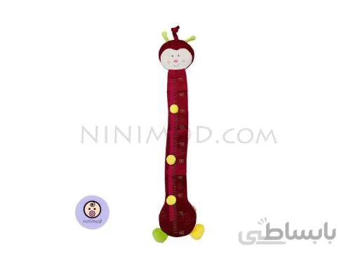 خط کش اندازه گیری قد طرح کفشدوزک