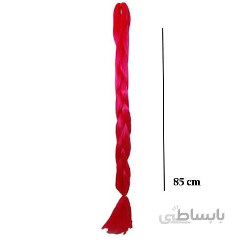 موی دو سر باز 85 سانت رنگی قرمز توت فرنگی