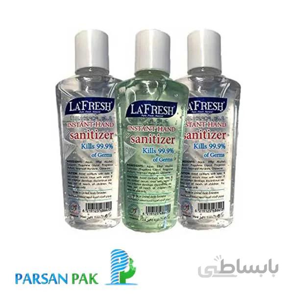 ژل آنتی باکتریال ضدعفونی دست لافرش la fresh