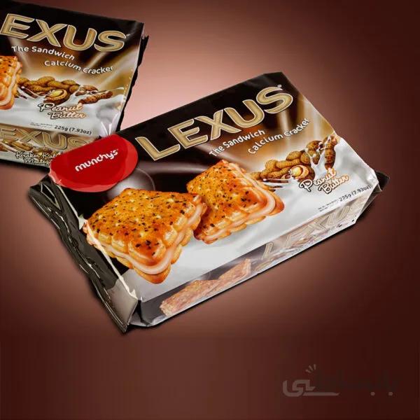 بیسکویت لکسوس باکس ۱۲ عددی با طعم کرم کره بادام زمینی – Lexus peanut butter