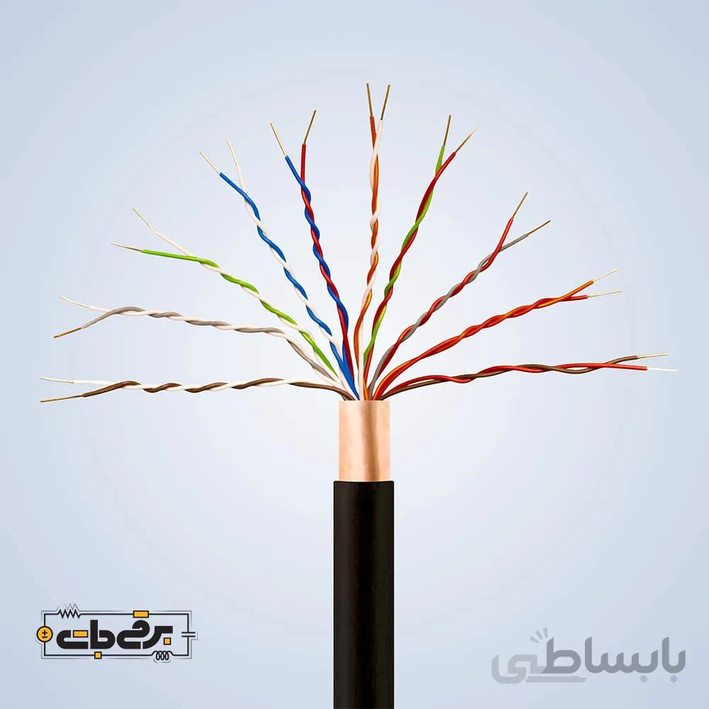کابل10 زوج زمینی 0.6 روکش مس برند سیمتاپ الکتریک مشهد