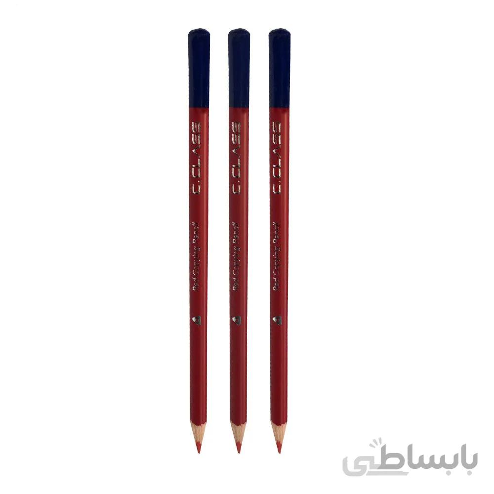 مداد قرمز CCLASS سه گوش ۱۲ عددی