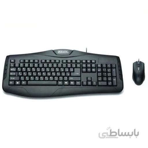 کیبورد و ماوس سادیتا مدل SKM-1655 با حروف فارسی