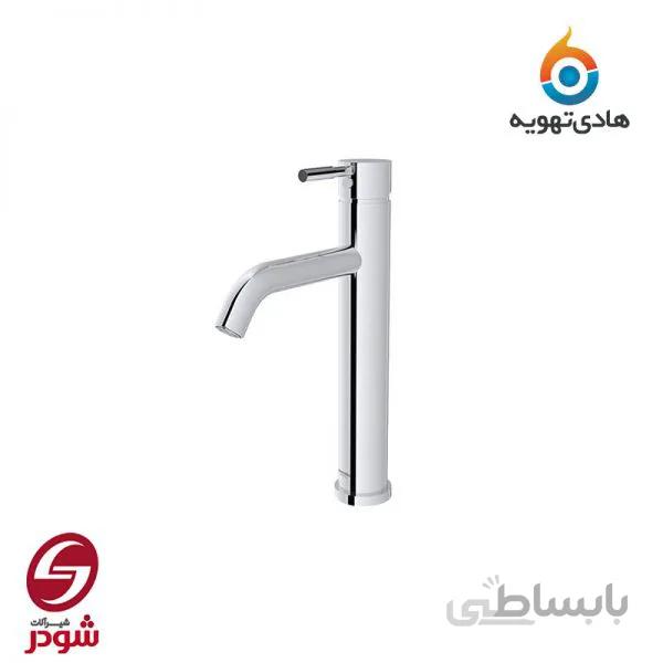 شیر روشویی پایه بلند مدل مارینو کروم ا شیر روشویی پایه بلند مدل مارینو کروم