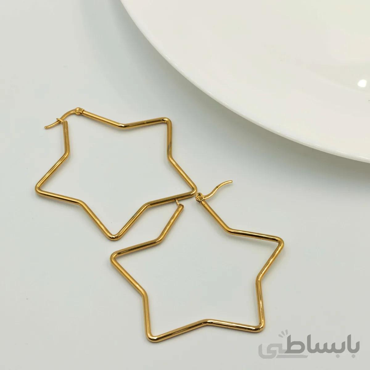 گوشواره استیل ستاره E19