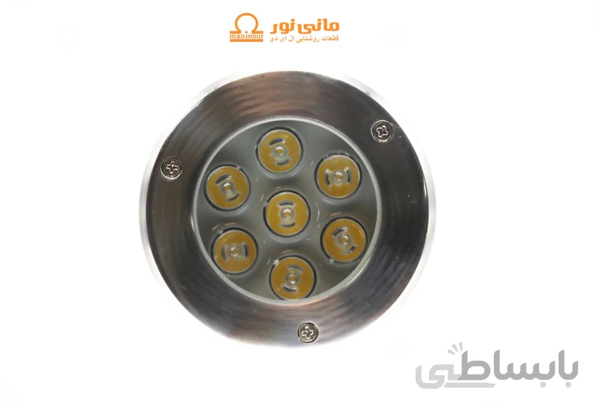 چراغ استخری دفنی 7 وات قطر 5ـ11 سانتی