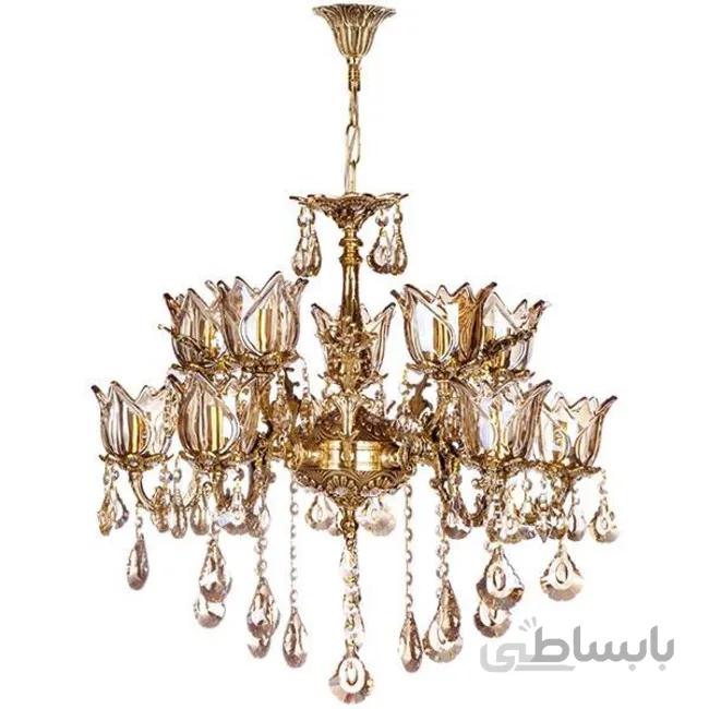 لوستر چشمه نور 10 شعله کد C2702/5