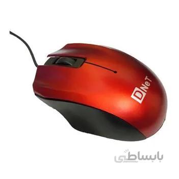 موس سیم دار D NET مدل M5 رنگ قرمز