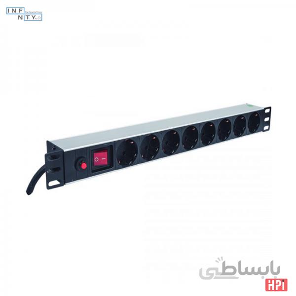 پاورماژول 8 پورت 1 یونیت ارت دار رکمونت مدل I-P0108HP