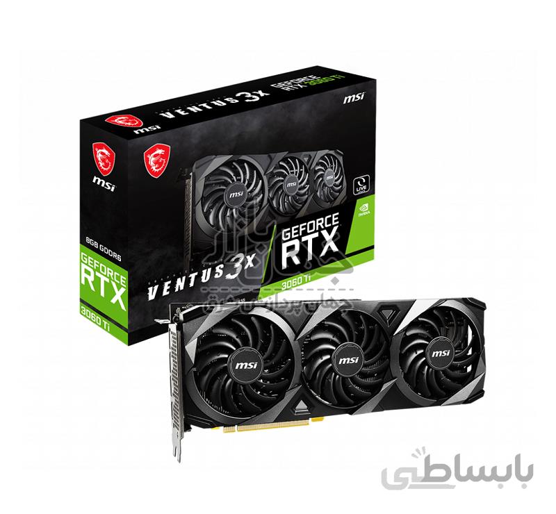 کارت گرافیک ام اس ای GeForce RTX 3060 Ti VENTUS 3X ظرفیت 8 گیگابایت