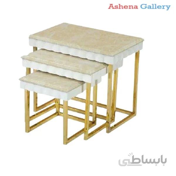 میز عسلی کد ۴۶۰ مجموعه سه عددی