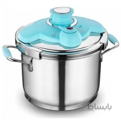 زودپز کرکماز مدل Flora گنجایش 6 لیتر رنگ فیروزه ای