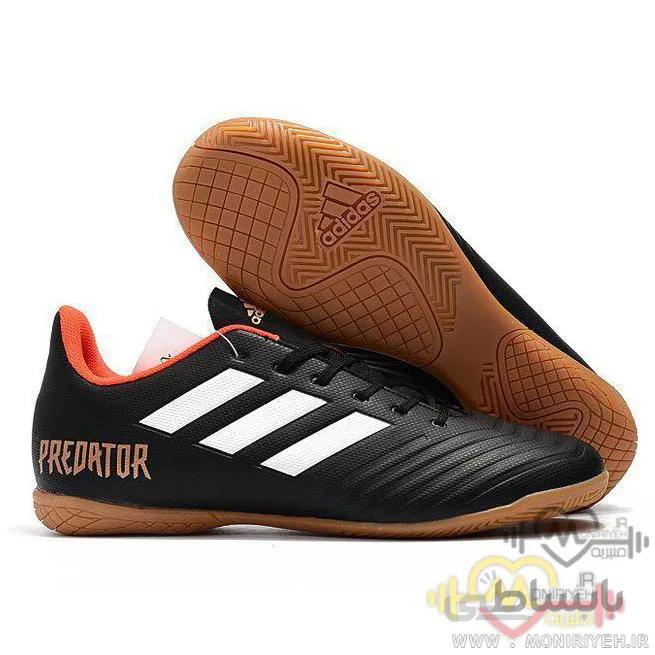 کفش فوتبال سالنی آدیداس – مشکی نارنجی Adidas Predator B