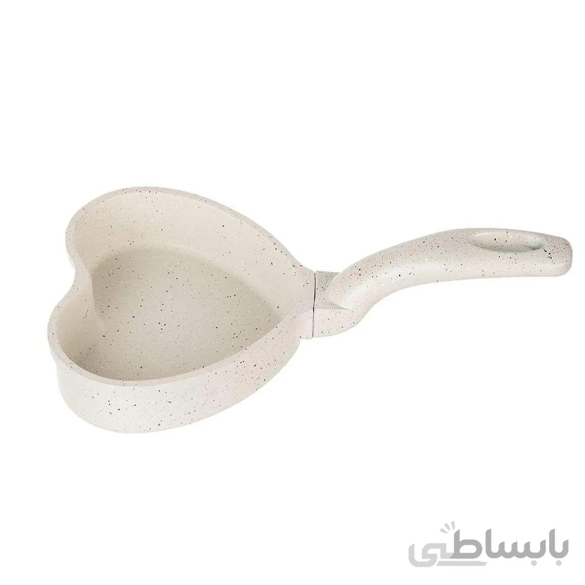 تابه عروس مدل hm383 طرح قلبی سایز 13 قرمز
