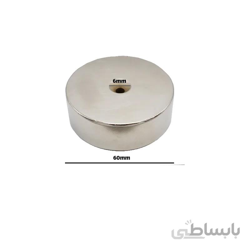 آهنربا نئودیمیوم رینگی D60*d6*25 میلیمتر