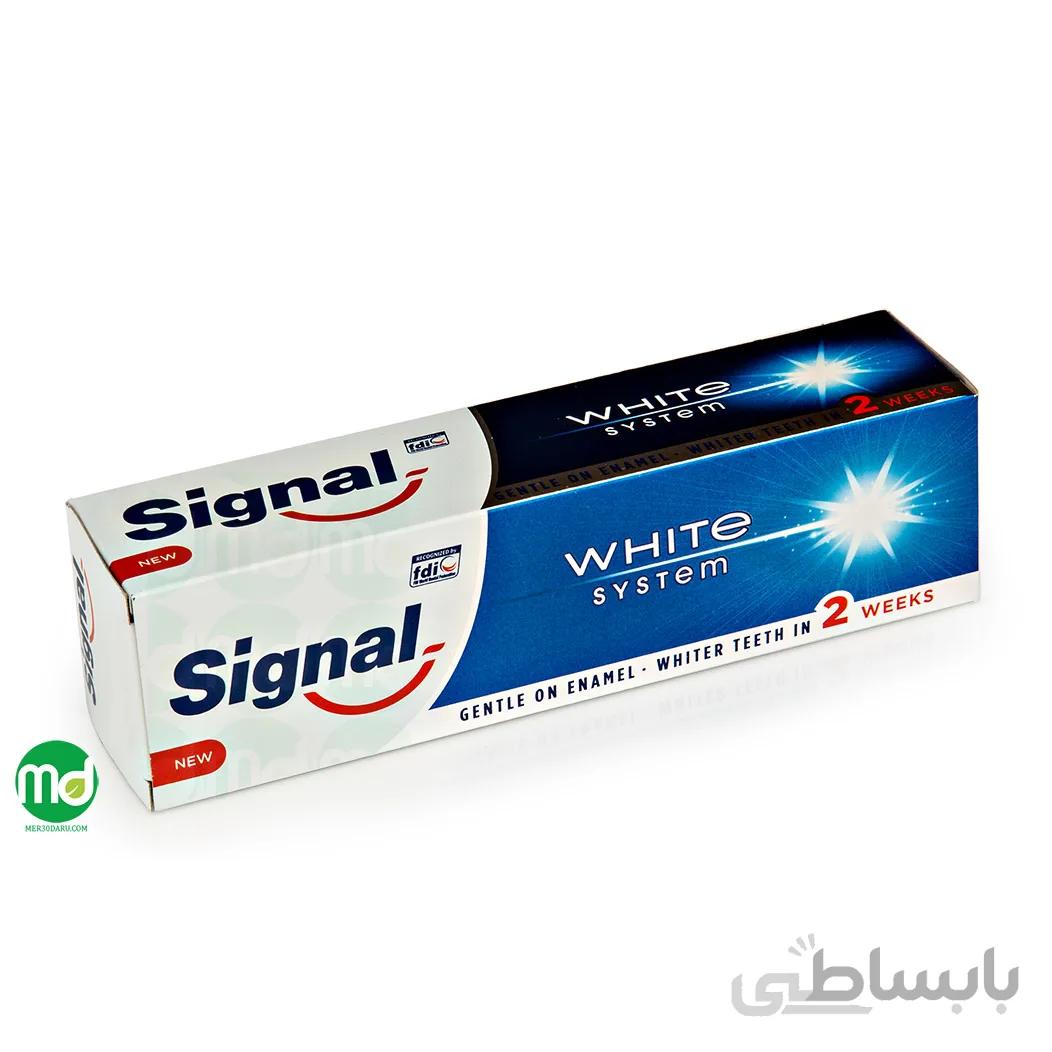 خمیر دندان سفید کننده سیگنال مدل white system