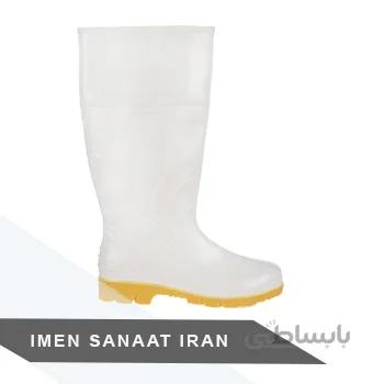 چکمه لاستیکی سفید ساق بلند شیما