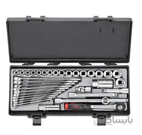 جعبه بکس 3/8 درایو با سری آچار یکسر رینگ فورس – FORCE مدل 3361-7