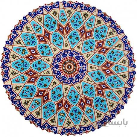 رومیزی مخمل گرد شمسه