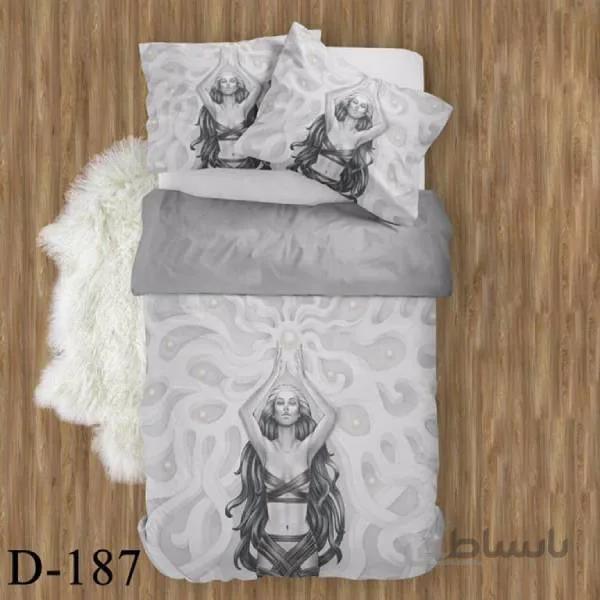 روتختی سه بعدی ساتن ابریشم ترک طرح خاص - کد D 187