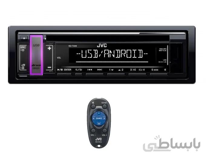 jvc kd t406mپخش جی وی سی ا jvc