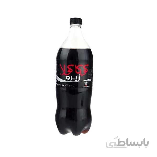 نوشابه کوکاکولا زیرو 1.5 لیتری در بسته بندی 6 عددی ا zero fizzy drinks pet 1.5lit