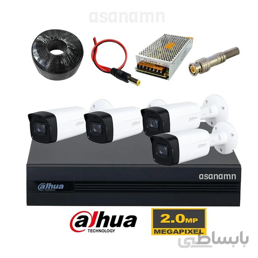 پک کامل دوربین مداربسته داهوا 4 کانال 1200THP-I8
