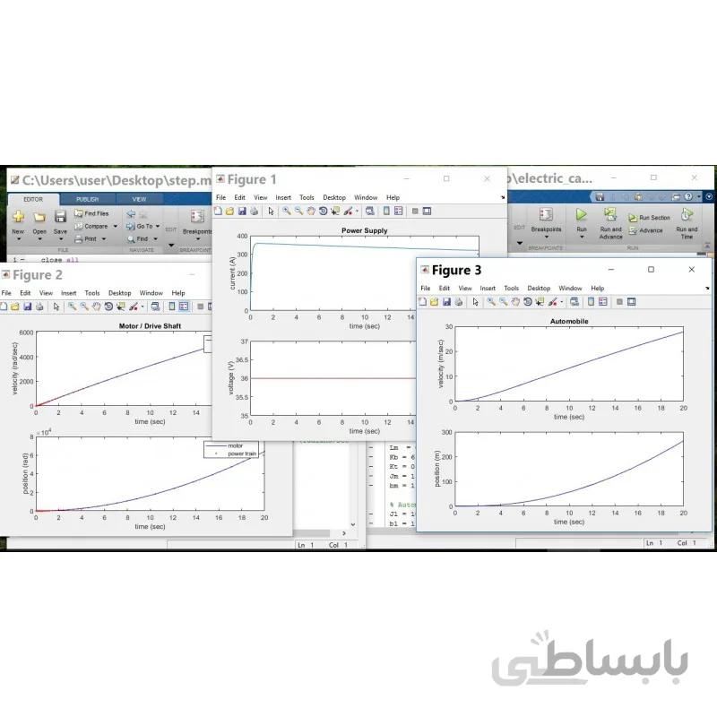 شبیه سازی خودروهای برقی با استفاده از ماشین DC