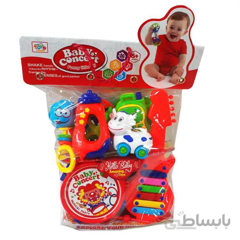 جغجغه مدل BABY CONCERT مجموعه 8 عددی