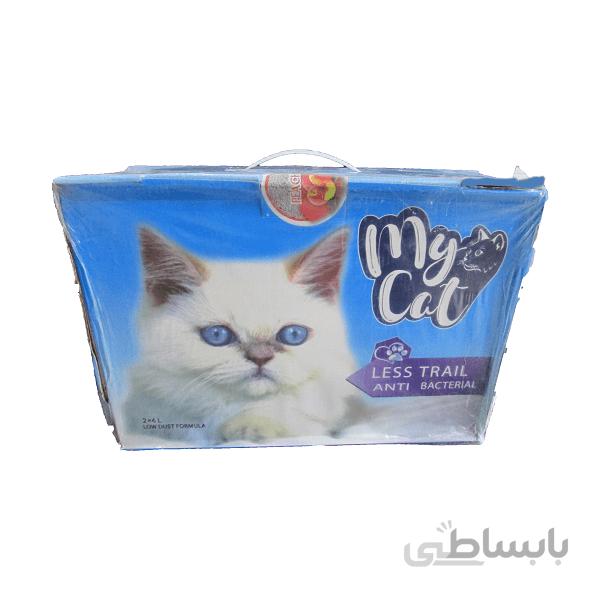 خاک گربه مایکت با رایحه هلو وزن 8 کیلوگرم _ Mycat