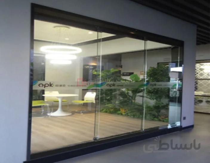 مکانیزم تک درب ثابت و دو درب متحرک شیشه ای DG3 ساختمانی حداکثر 360 کد k112 فانتونی