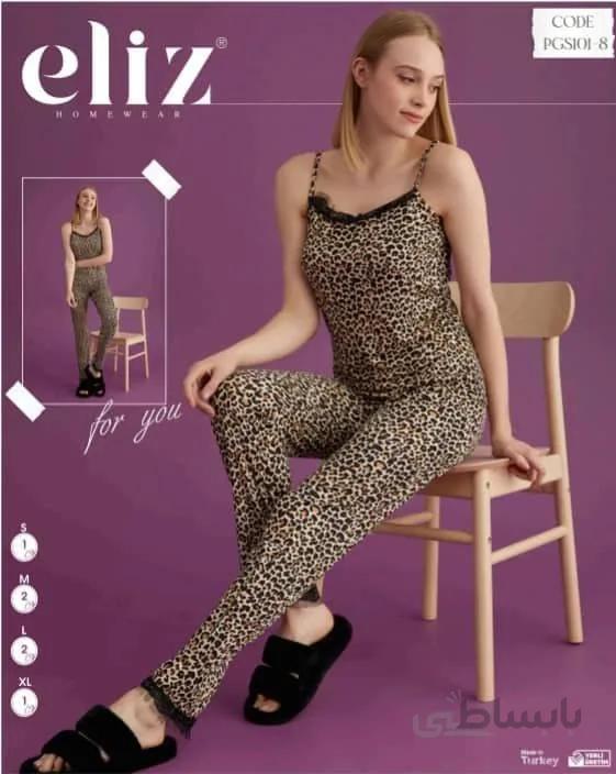 ست تاپ و شلوار خانگی زنانه 8-101 ترک | الیز | Eliz
