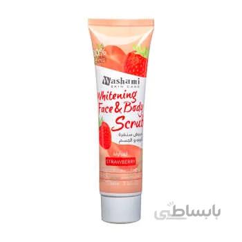 اسکراب صورت و بدن توت فرنگی واشامی WASHAMI SCRUB
