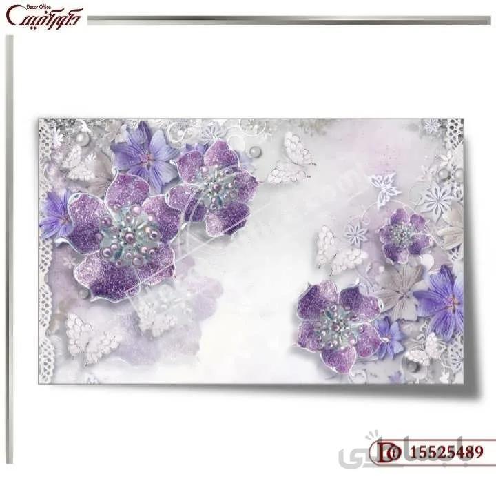 کاغذ دیواری سه بعدی گل 5489 ا 3D Flower Wallpaper 5489