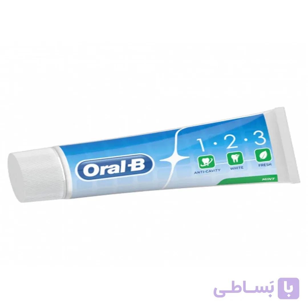 خمیر دندان اورال-بی مدل 1.2.3 حجم 100 میلی لیتر ا Oral-B toothpaste, 1.2.3 model , volume 100 ml کد 330185