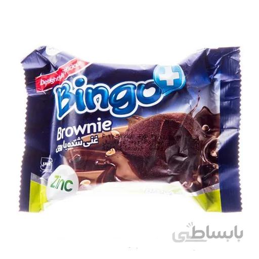 کیک براونی تکی غنی شده با روی +bingo کارتن 36 عددی