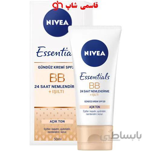 کرم مرطوب کننده نیوآ مدل Essentials BB 5in1 حجم ۵۰ میلی متر Nivea Essentials BB 5in1 Moisturizing Cream 50ml