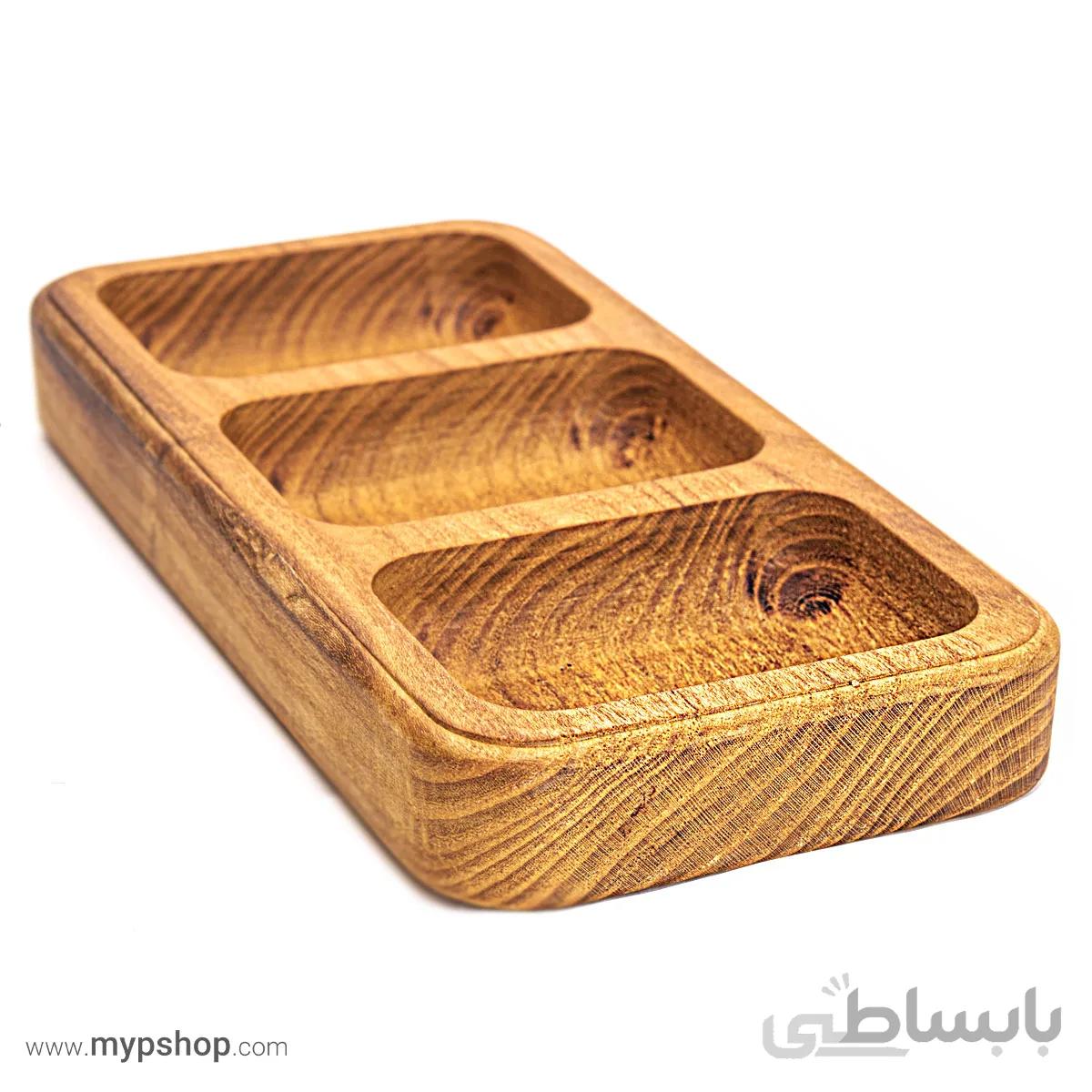 اردوخوری سه تکه چوبی (چوب توت)