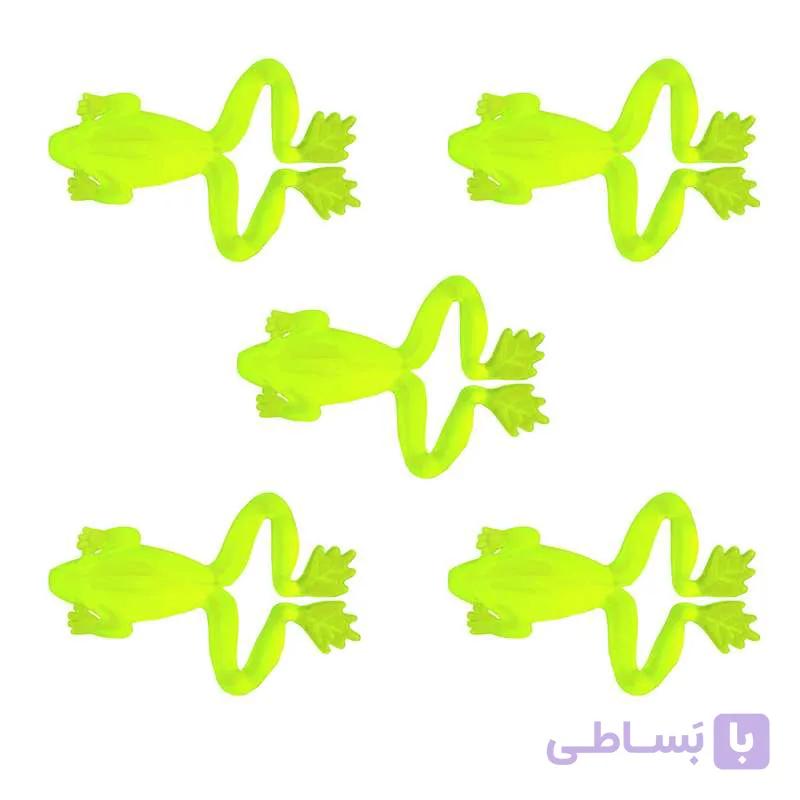 طعمه ماهیگیری مدل  قورباغه ژله ای کد FOL 019 بسته 5 عددی — تصویر 1
