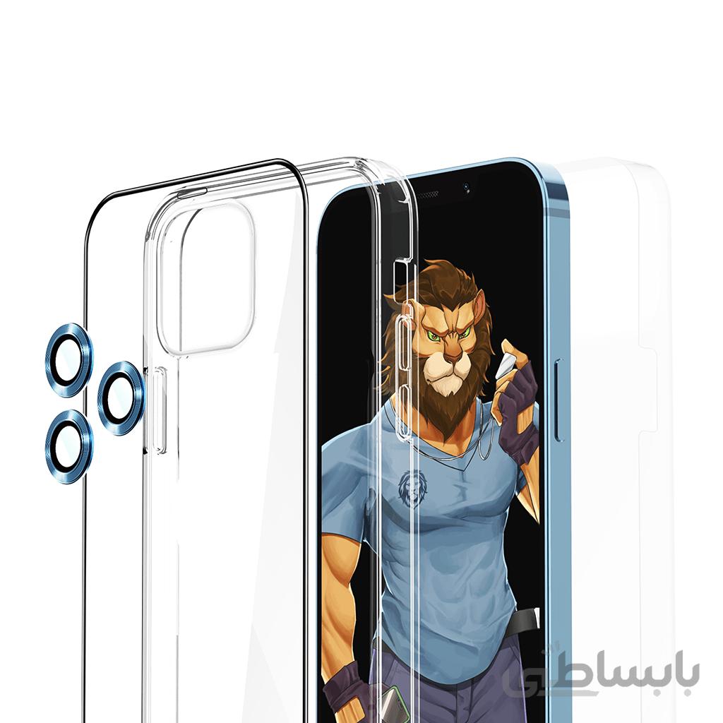پک قاب و گلس 360 درجه ایفون 12پرو / 12 پرو مکس Protection Pack گرین لاین