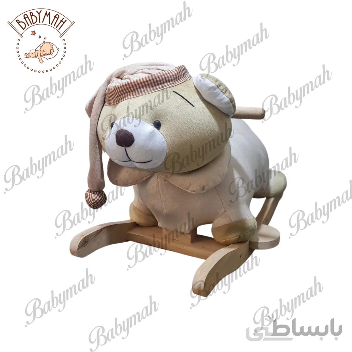 راکر ایستاده طرح خرسی رنگ کرم