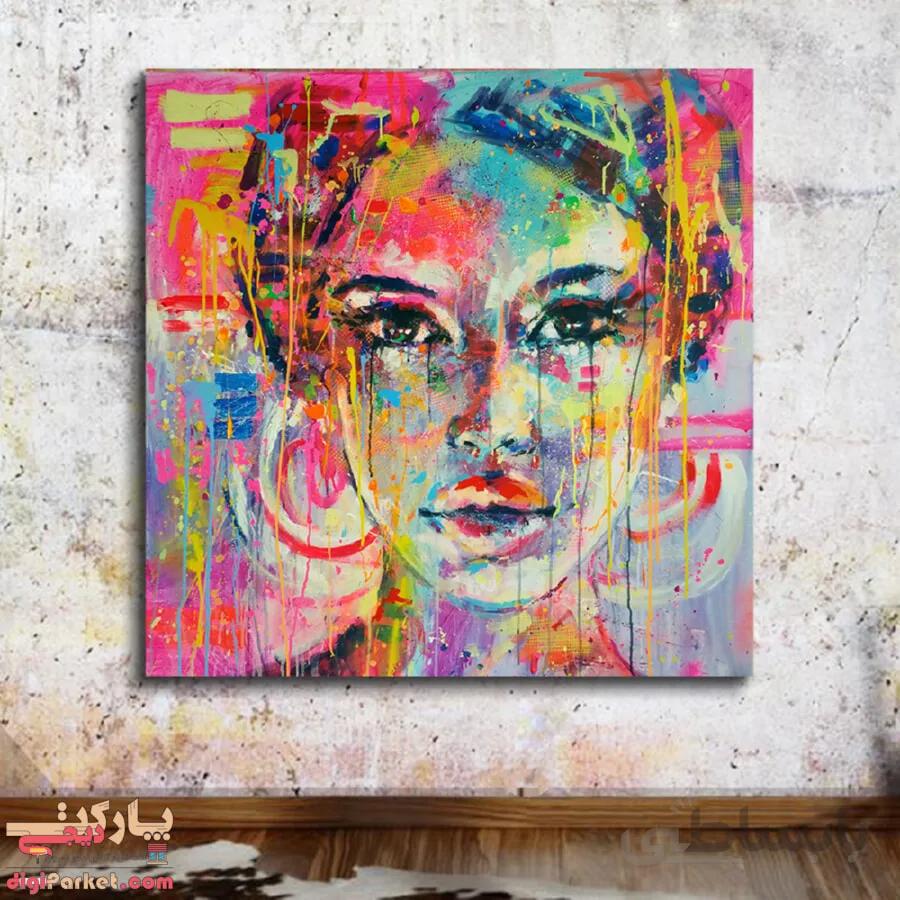 تابلو بوم نقاشی چهره کد paint-05 ا Portrait paint panel canvas and chassis