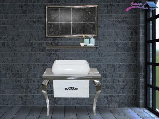 روشویی کابینتی لاکچری شاینی مدل کاتسیا